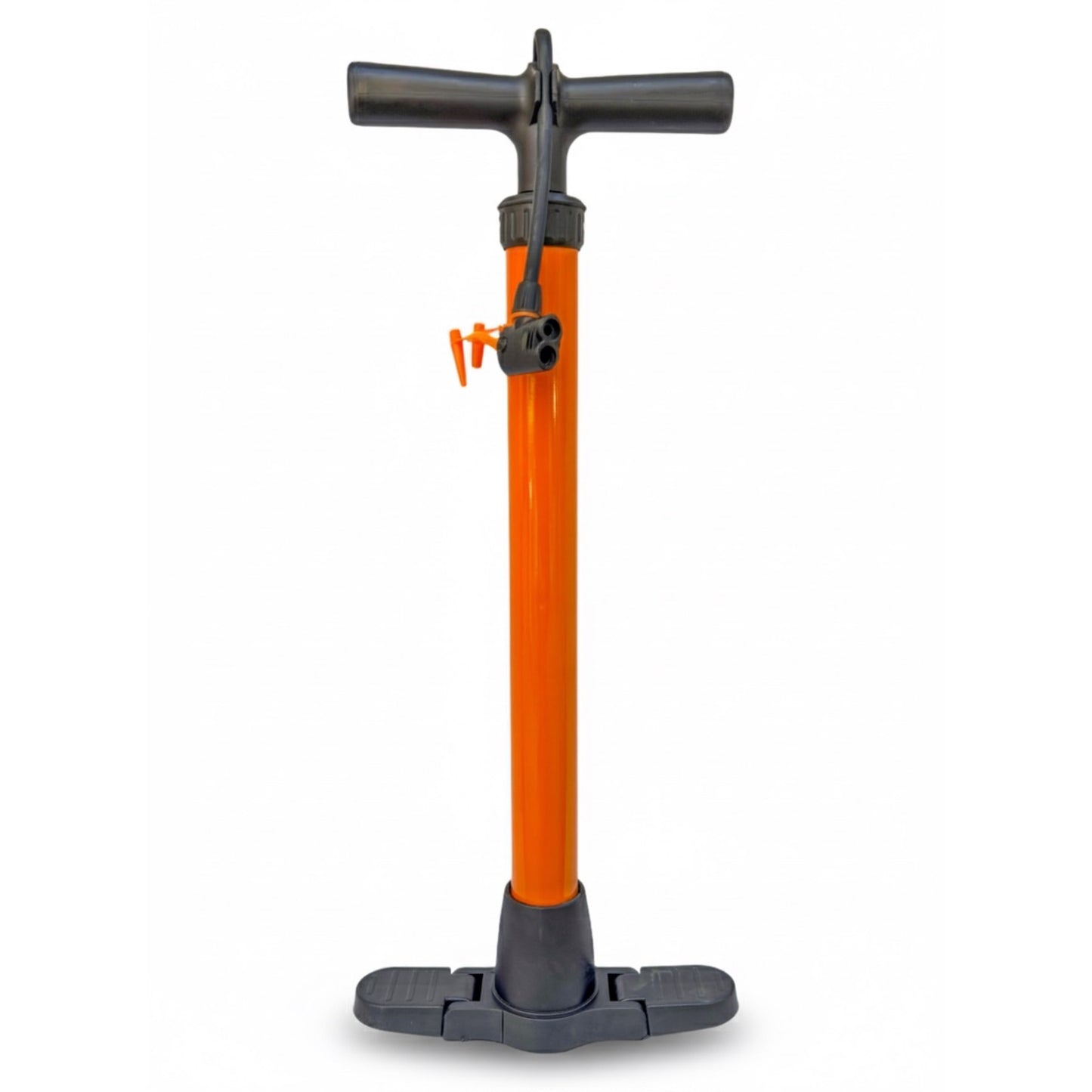 Bicycle Air Pump with Large Cylinder – Orange