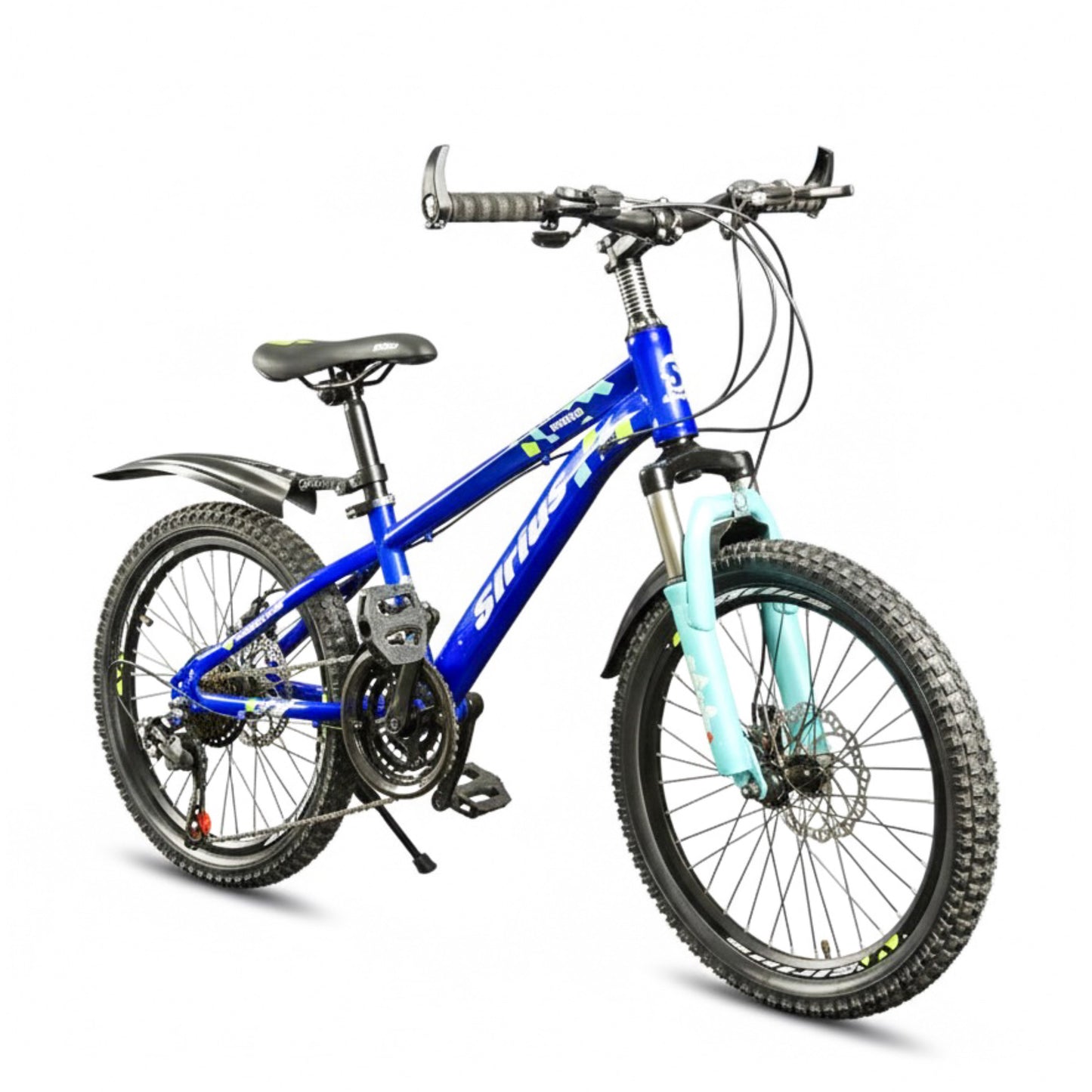 20 Inch Kids Mountain Bike – Shimano 21 Speed – Front Suspension – Disc Brakes – Durable Lightweight Frame – Ages 6 to 12