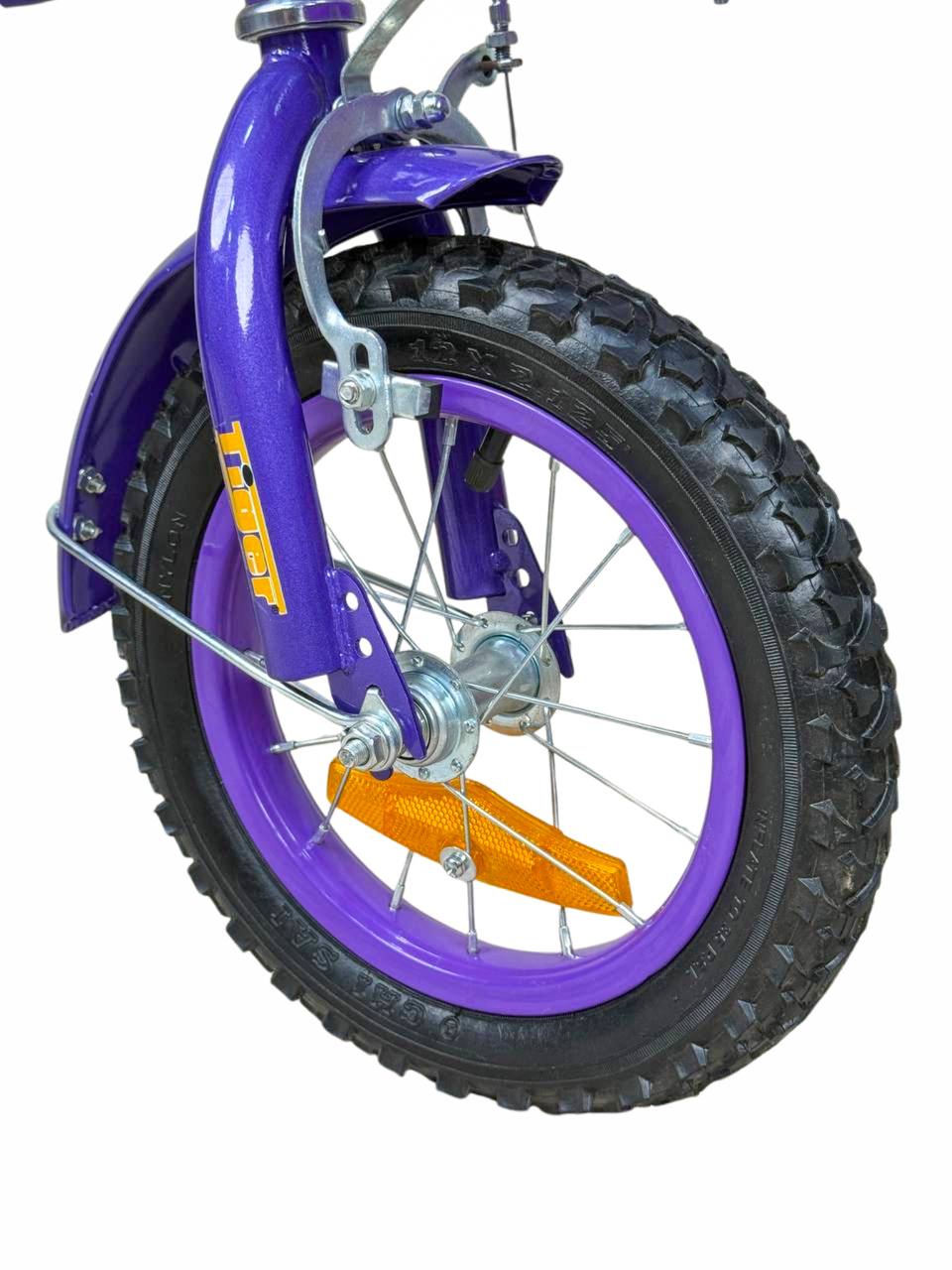 TIGER Kids Bike 12 Inch with Front Basket & Back Seat โ For Children 2 to 5 Years