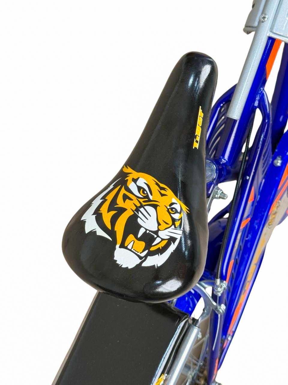 TIGER Kids Bike 20 Inch with Front Basket & Back Seat โ For Children 6 to 10 Years blue