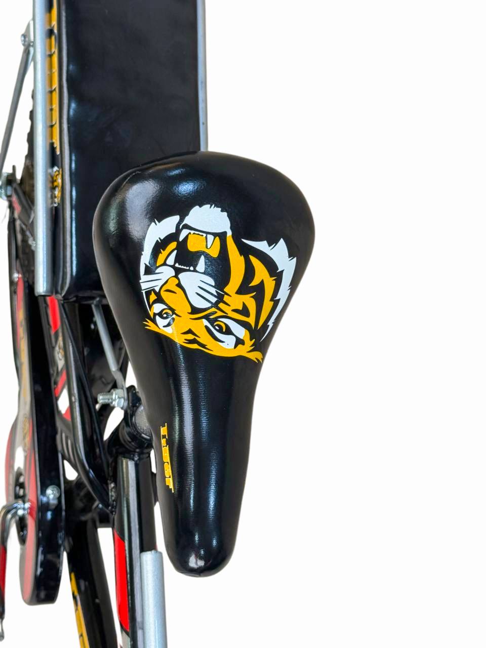 TIGER Kids Bike 16 Inch with Front Basket & Back Seat โ For Children 4 to 7 Years black