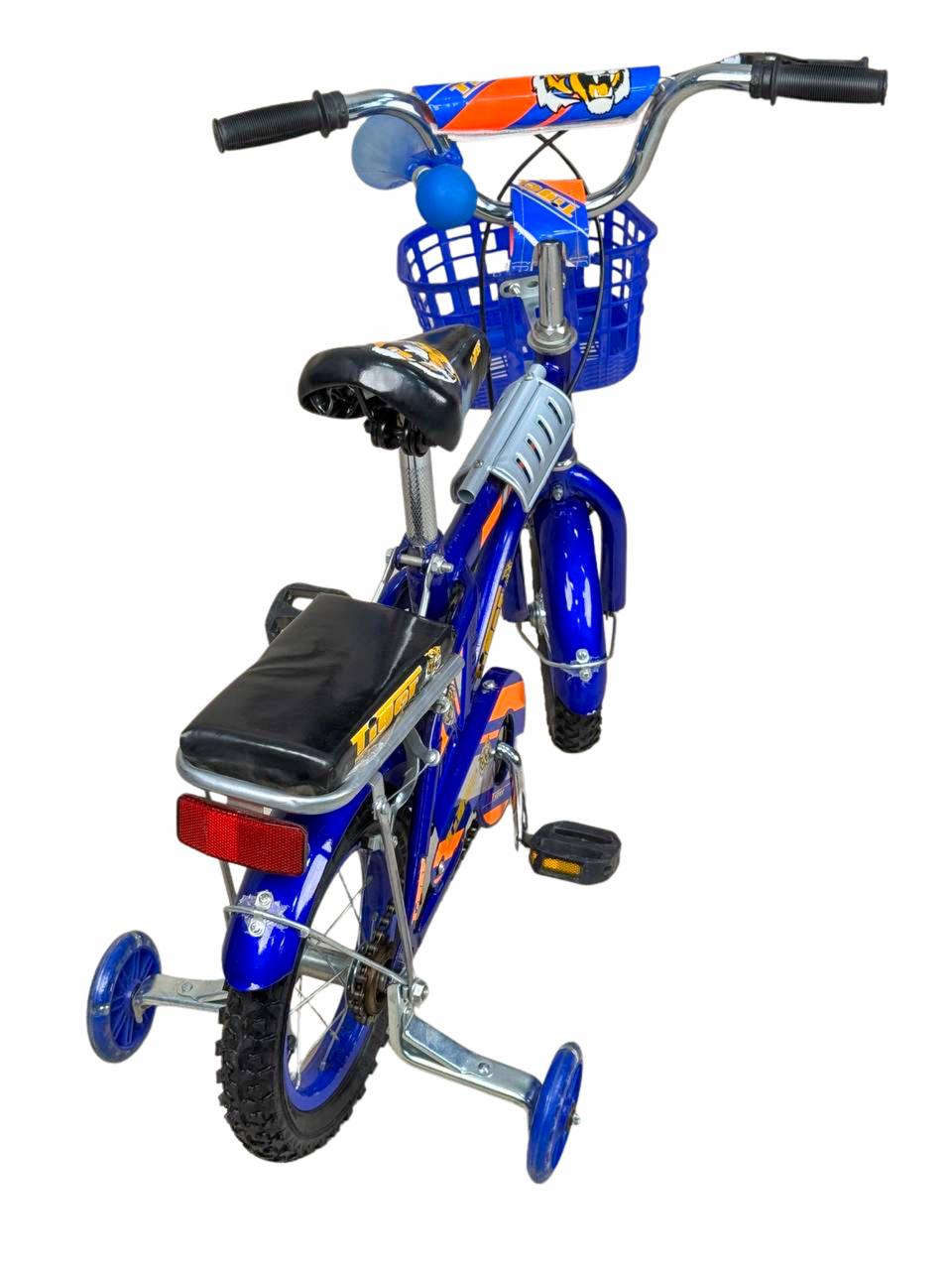 TIGER Kids Bike 12 Inch with Front Basket & Back Seat โ For Children 2 to 5 Years