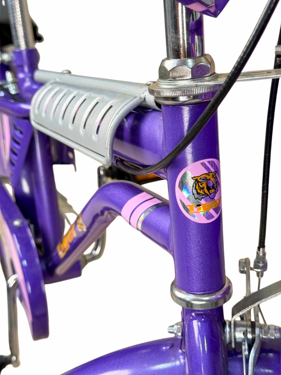 TIGER Kids Bike 20 Inch with Front Basket & Back Seat โ For Children 6 to 10 Years