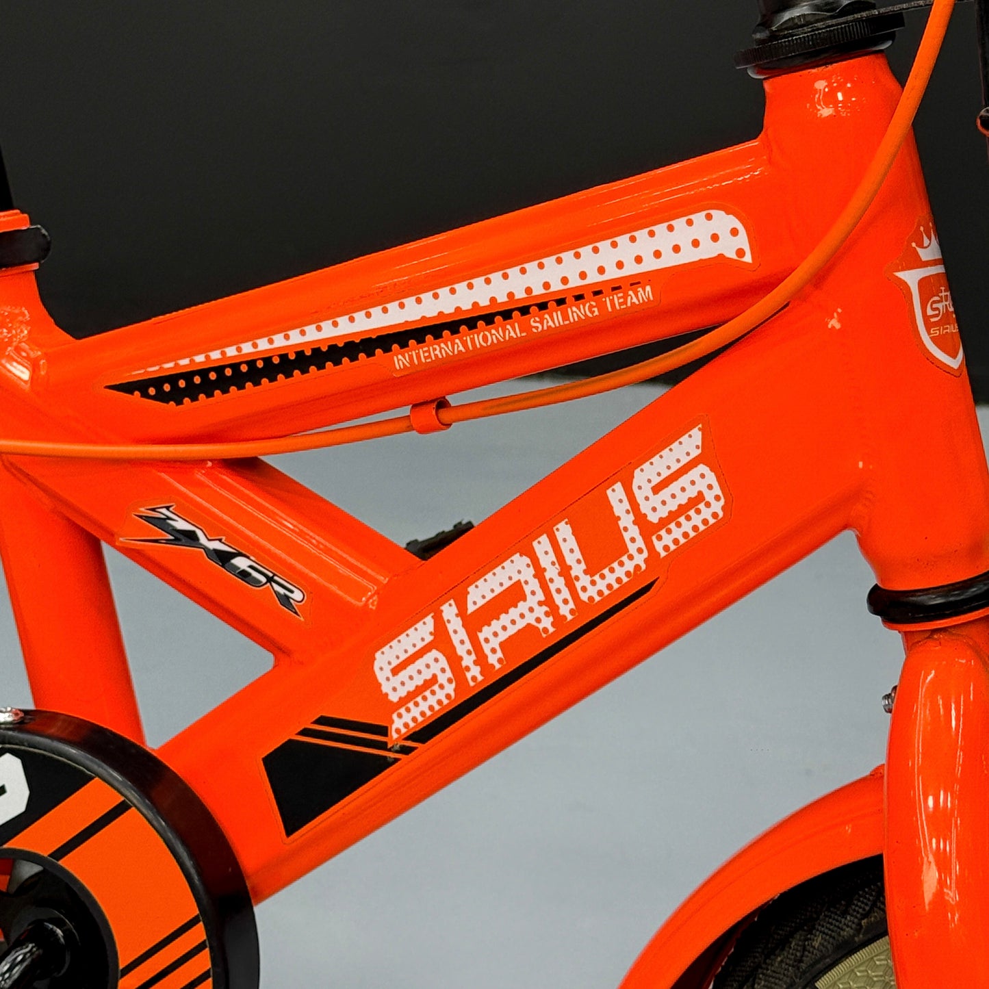 Series 12” Kids Bicycle – Heavy-Duty Frame with Front Basket & Backrest Seat – Safe & Stable Ride orange