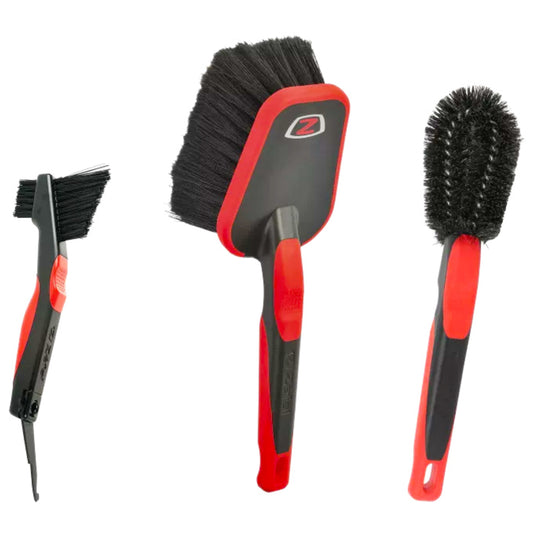 Zefal 3-Piece Bicycle Cleaning Brush Set – Complete Bike Cleaning Kit for Chain, Cassette & Frame Maintenance