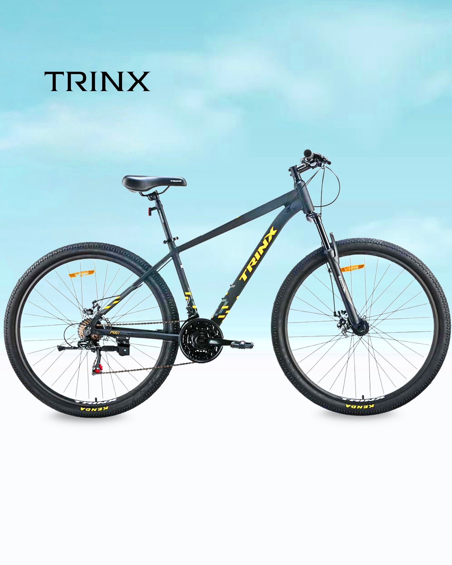 Trinx M007 size 29 Aluminum 21 speed gold