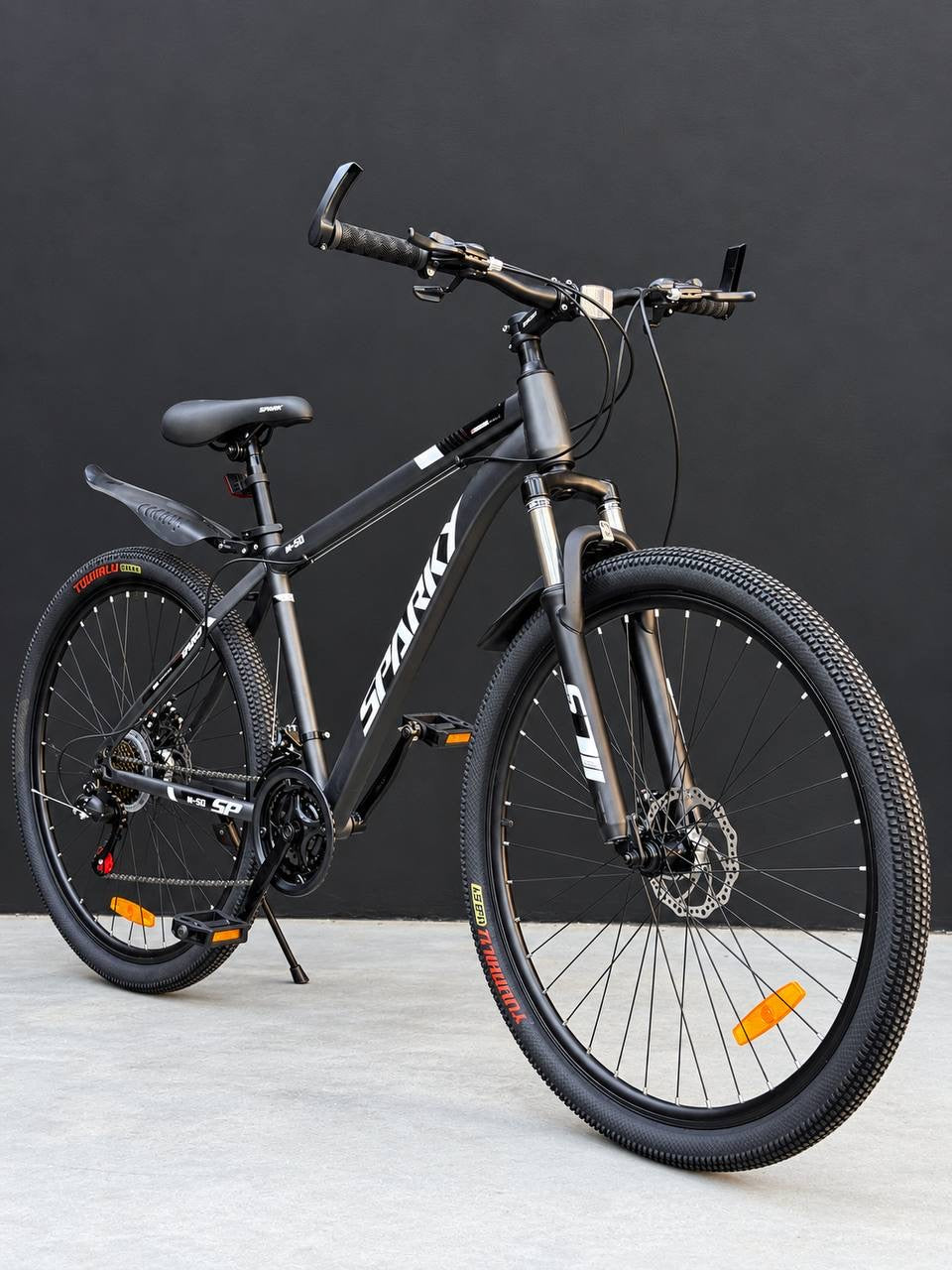 Sparky 29” Mountain Bike – 21-Speed, Front Suspension, Disc Brakes, Quick-Release Seat & Fenders