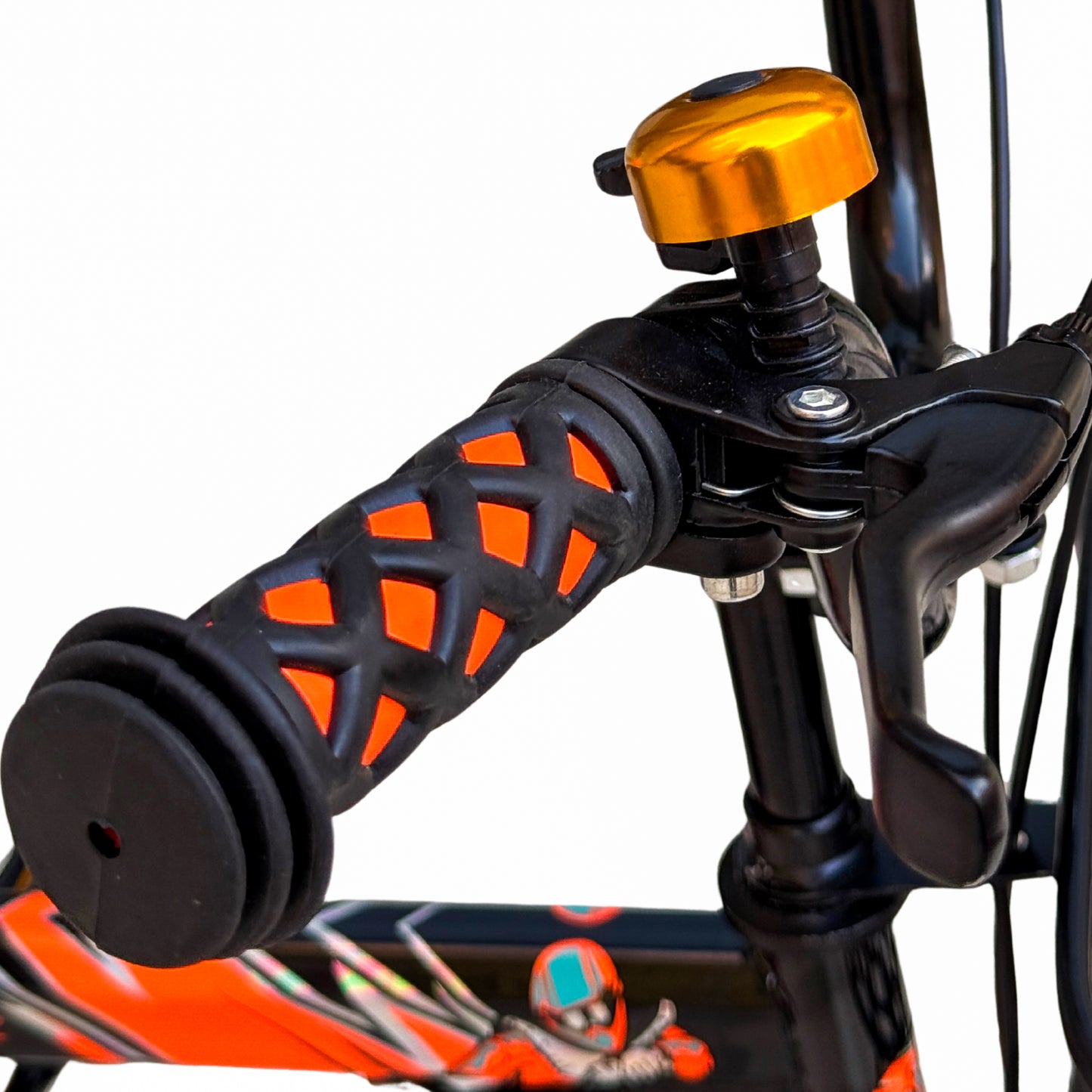 Kids 12 Inch Bicycle – Front Basket, Rear Padded Seat, Chain Guard, Light-Up Training Wheels & Adjustable Quick-Release Seat – For Ages 2–5 Years orange