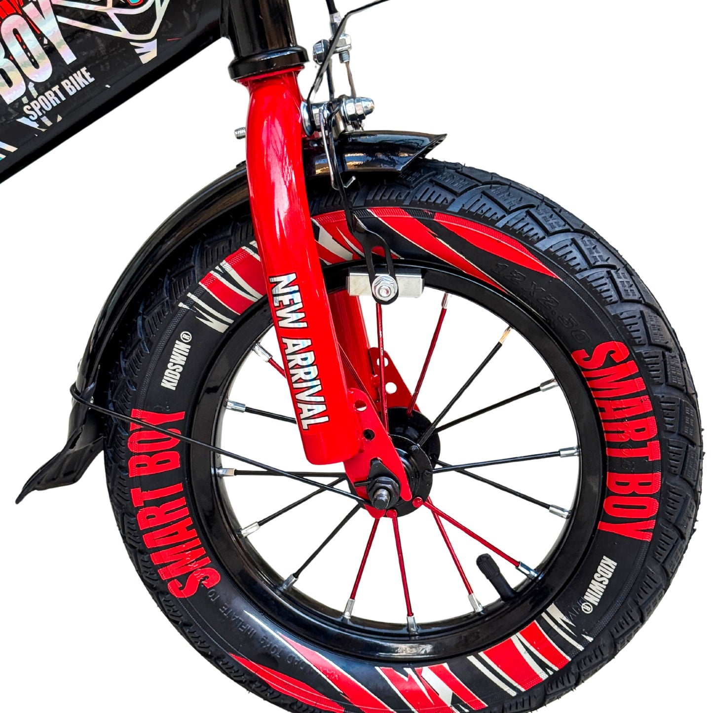 Kids 12 Inch Bicycle – Front Basket, Rear Padded Seat, Chain Guard, Light-Up Training Wheels & Adjustable Quick-Release Seat – For Ages 2–5 Years red