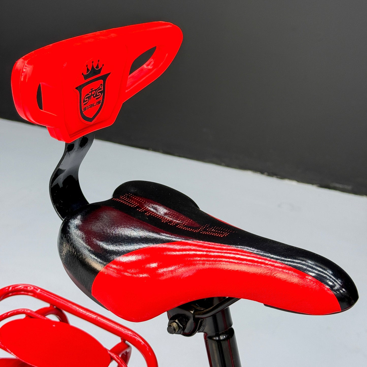 Series Kids Bicycle – Heavy-Duty Frame with Front Basket & Backrest Seat – Safe & Stable Ride Red