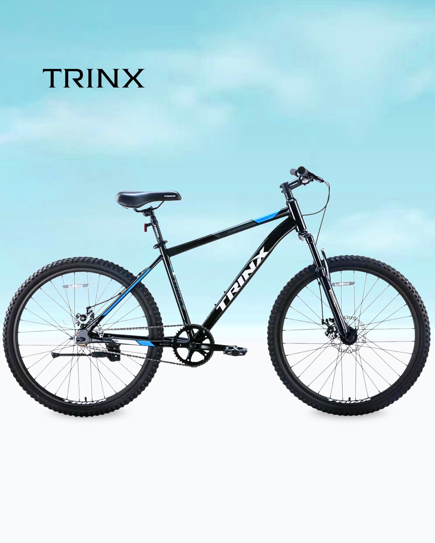 Trinx k01 size 26 1 speed blue