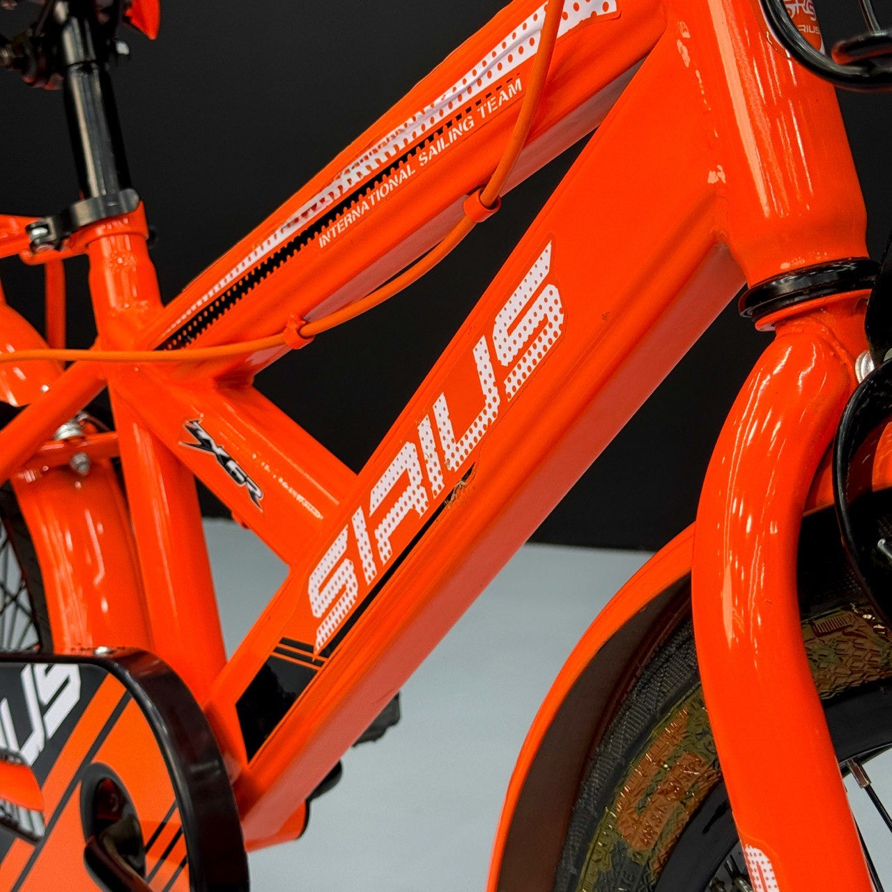 Series 20” Kids Bicycle – Heavy-Duty Frame with Front Basket & Backrest Seat – Safe & Stable Ride Orange