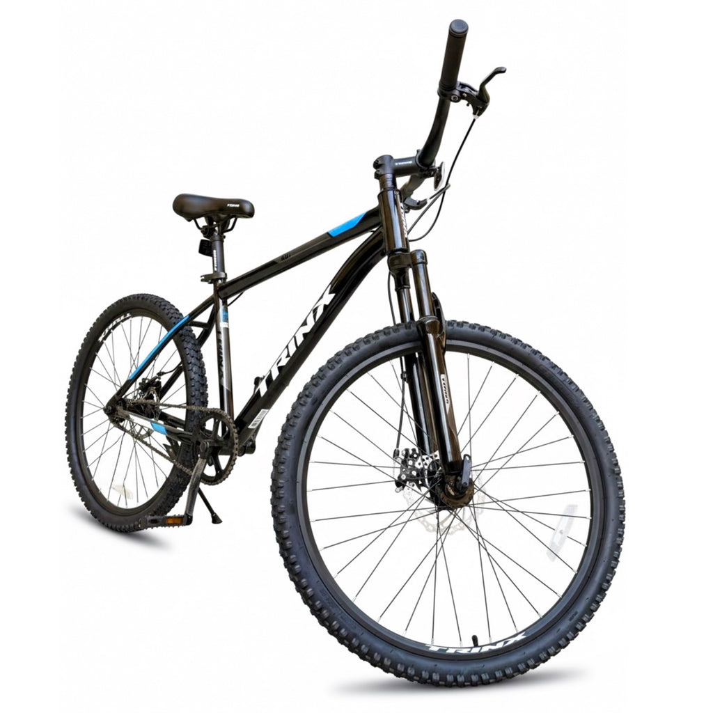 Trinx K01 26” Mountain Bike – Steel Frame – Single Speed – Disc Brakes – Front Suspension