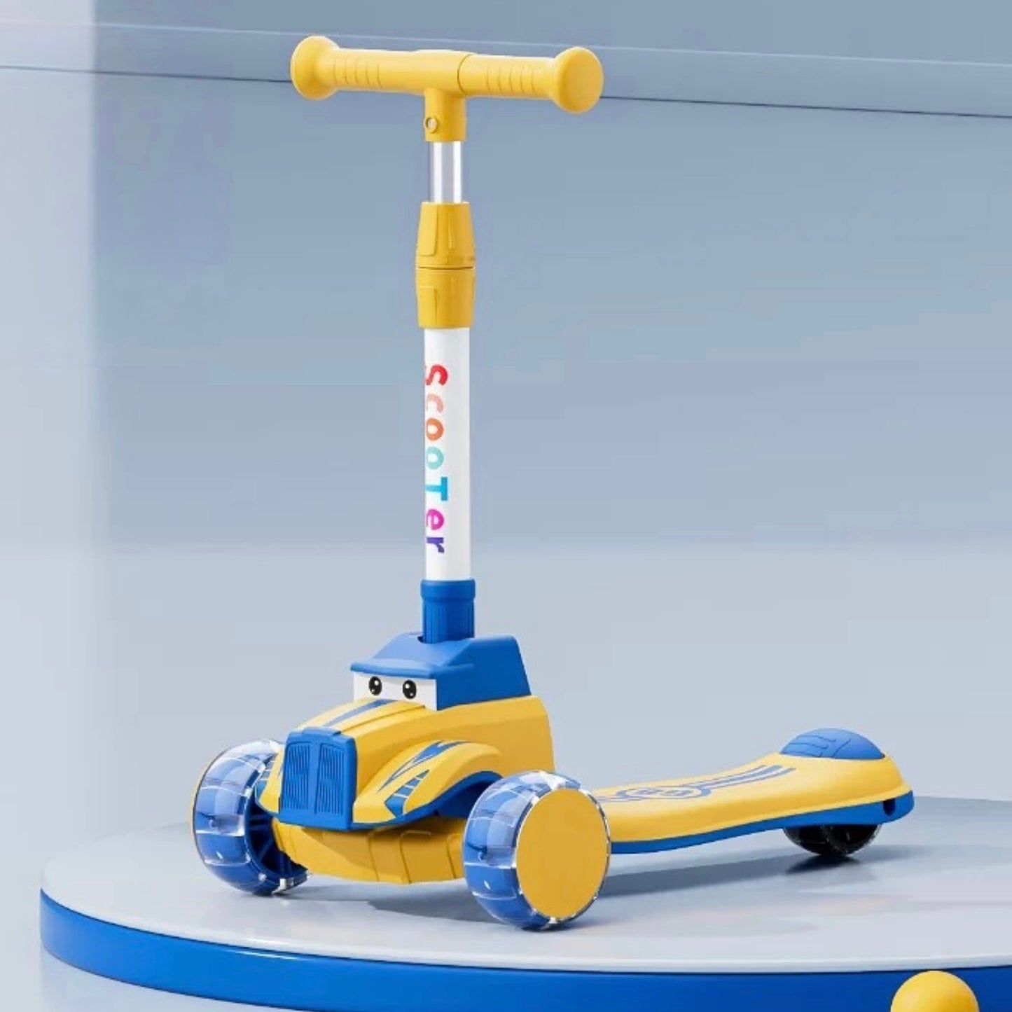 باستيال سياره للاعمار 1 - 8 سنوات اصفر