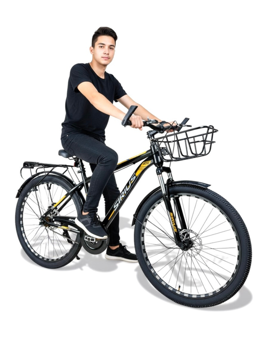 26-Inch Multi-Purpose Bicycle with Front Basket &1-Speed
