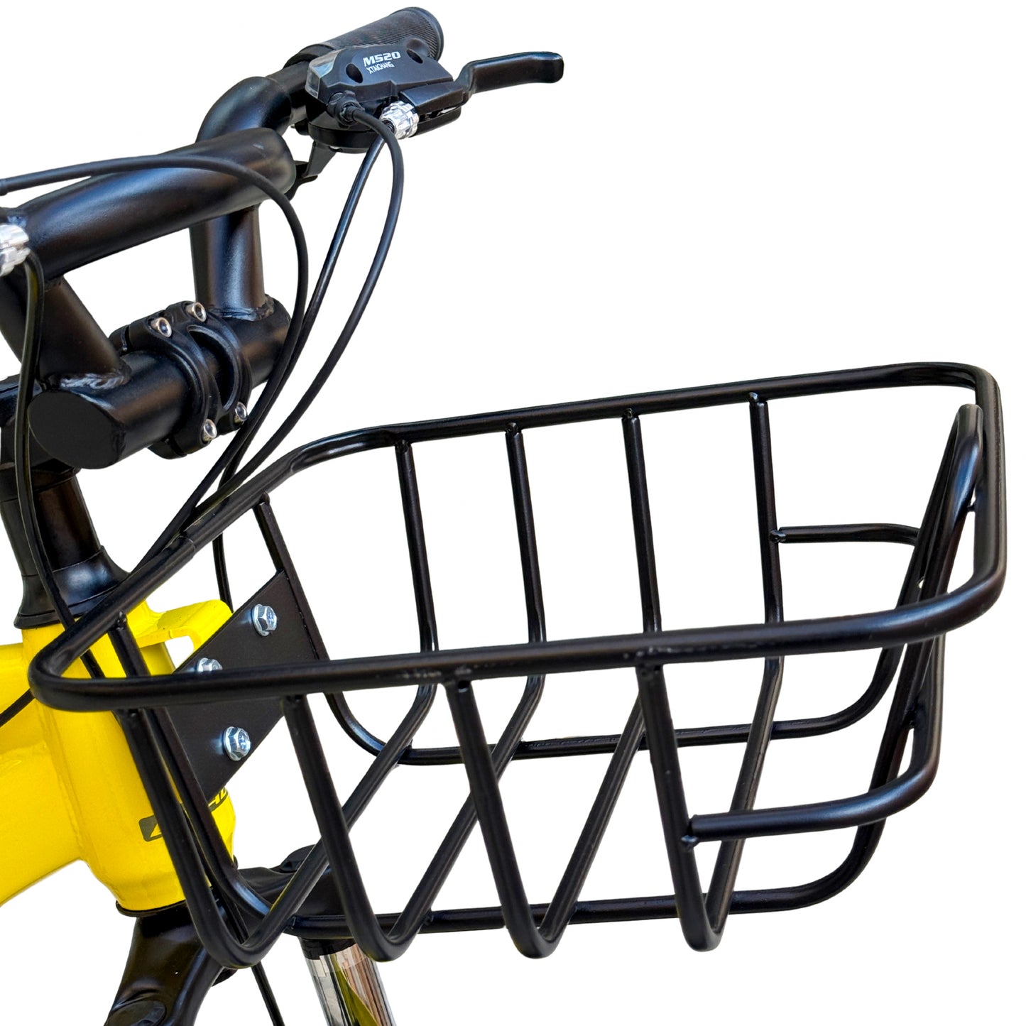 26 Inch Bicycle – 21 Speed, Front Suspension, Disc Brakes, Front Basket & Rear Seat, Quick Release Seat