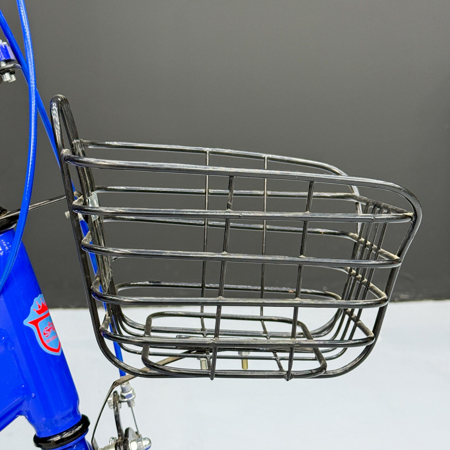 Series 12” Kids Bicycle – Heavy-Duty Frame with Front Basket & Backrest Seat – Safe & Stable Ride blue