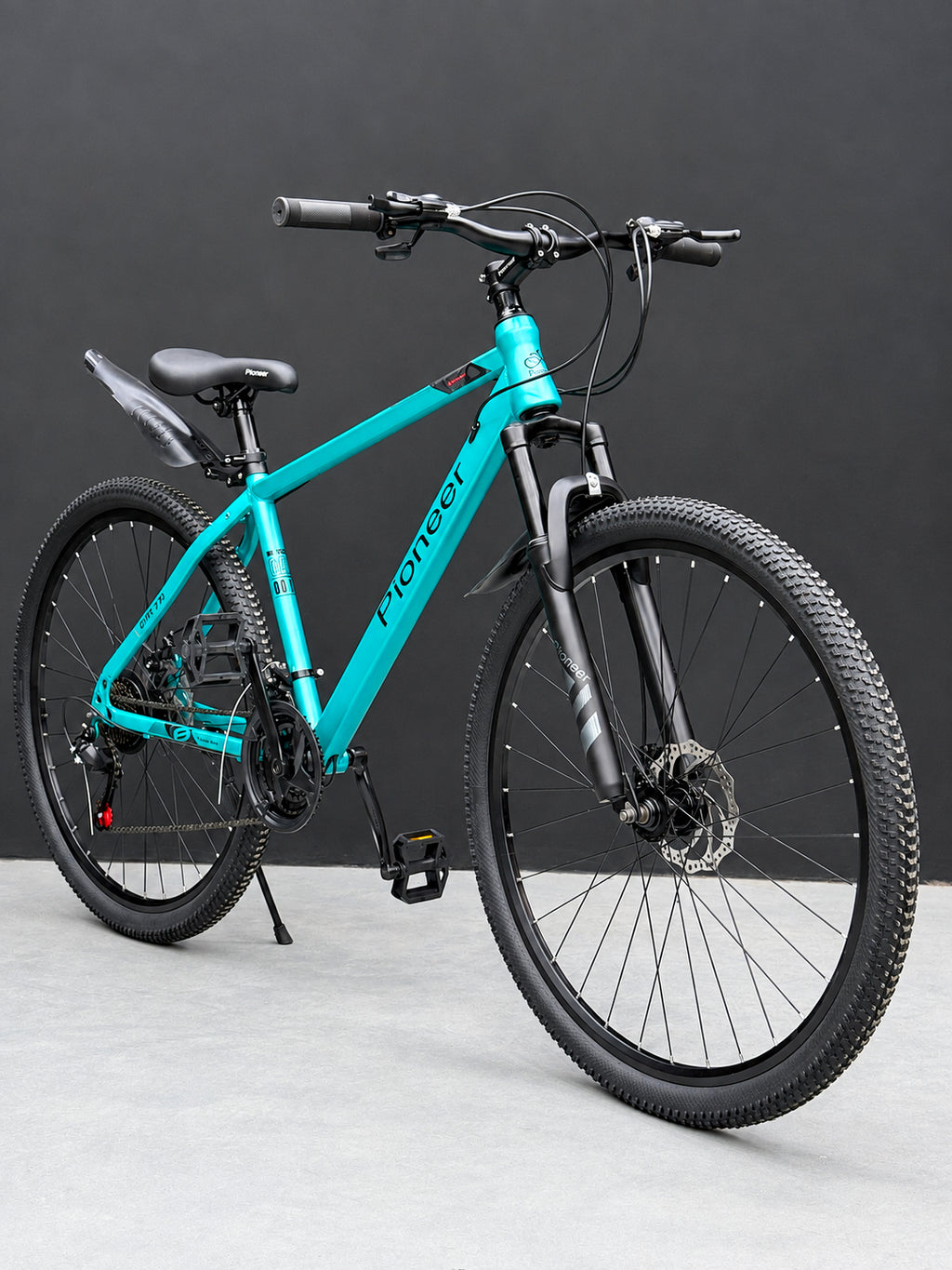 Pioneer 29 Mountain Bike – 21-Speed Steel Frame, Front Suspension & Disc Brakes