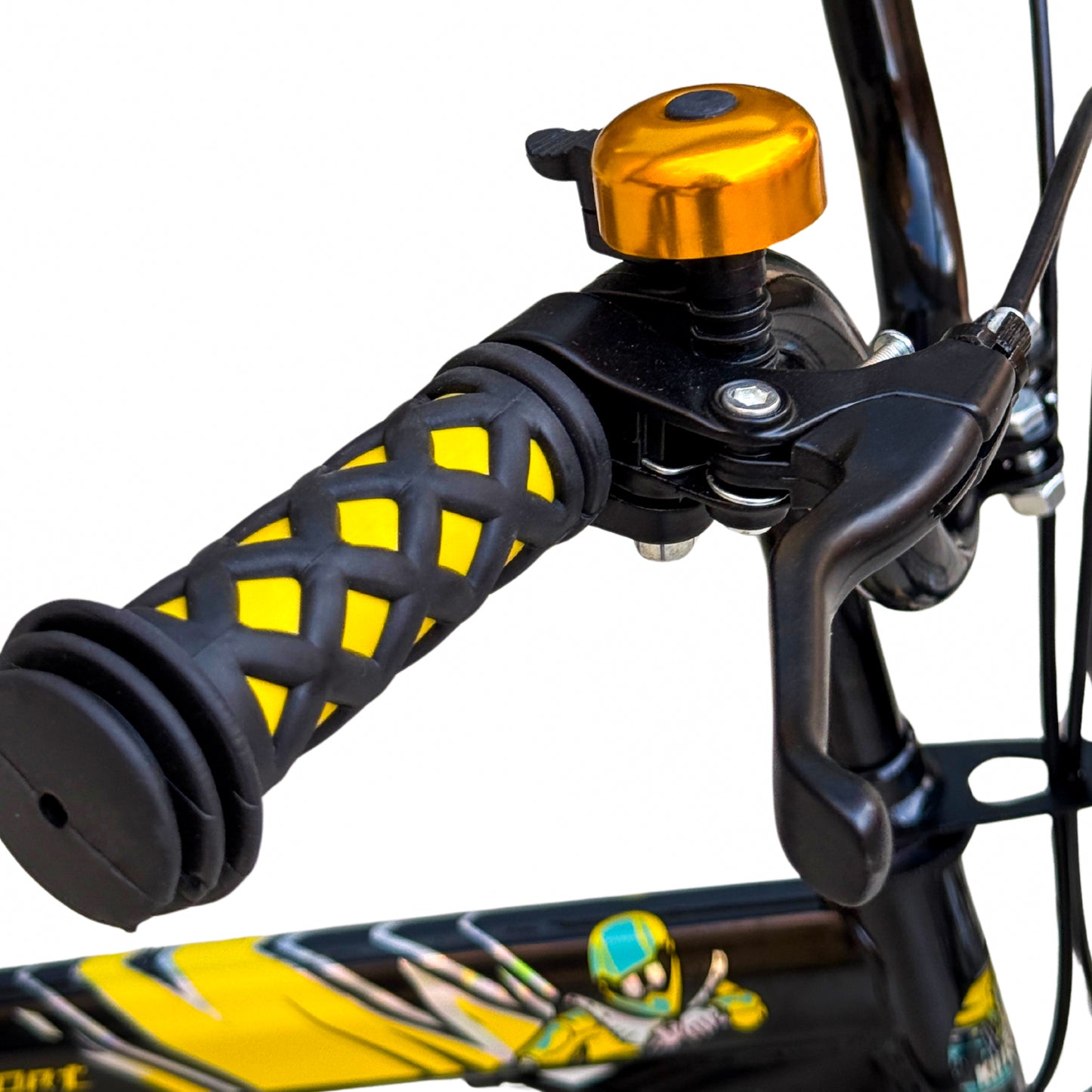 Kids 12 Inch Bicycle – Front Basket, Rear Padded Seat, Chain Guard, Light-Up Training Wheels & Adjustable Quick-Release Seat – For Ages 2–5 Years yellow