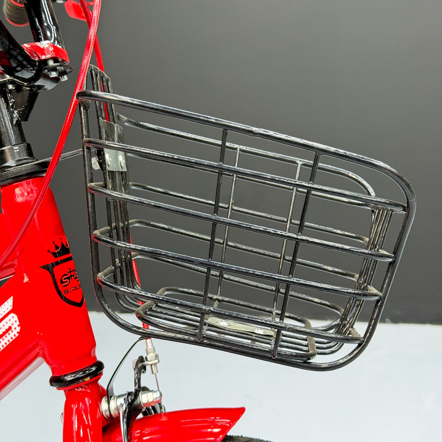 Series 16” Kids Bicycle – Heavy-Duty Frame with Front Basket & Backrest Seat – Safe & Stable Ride Red