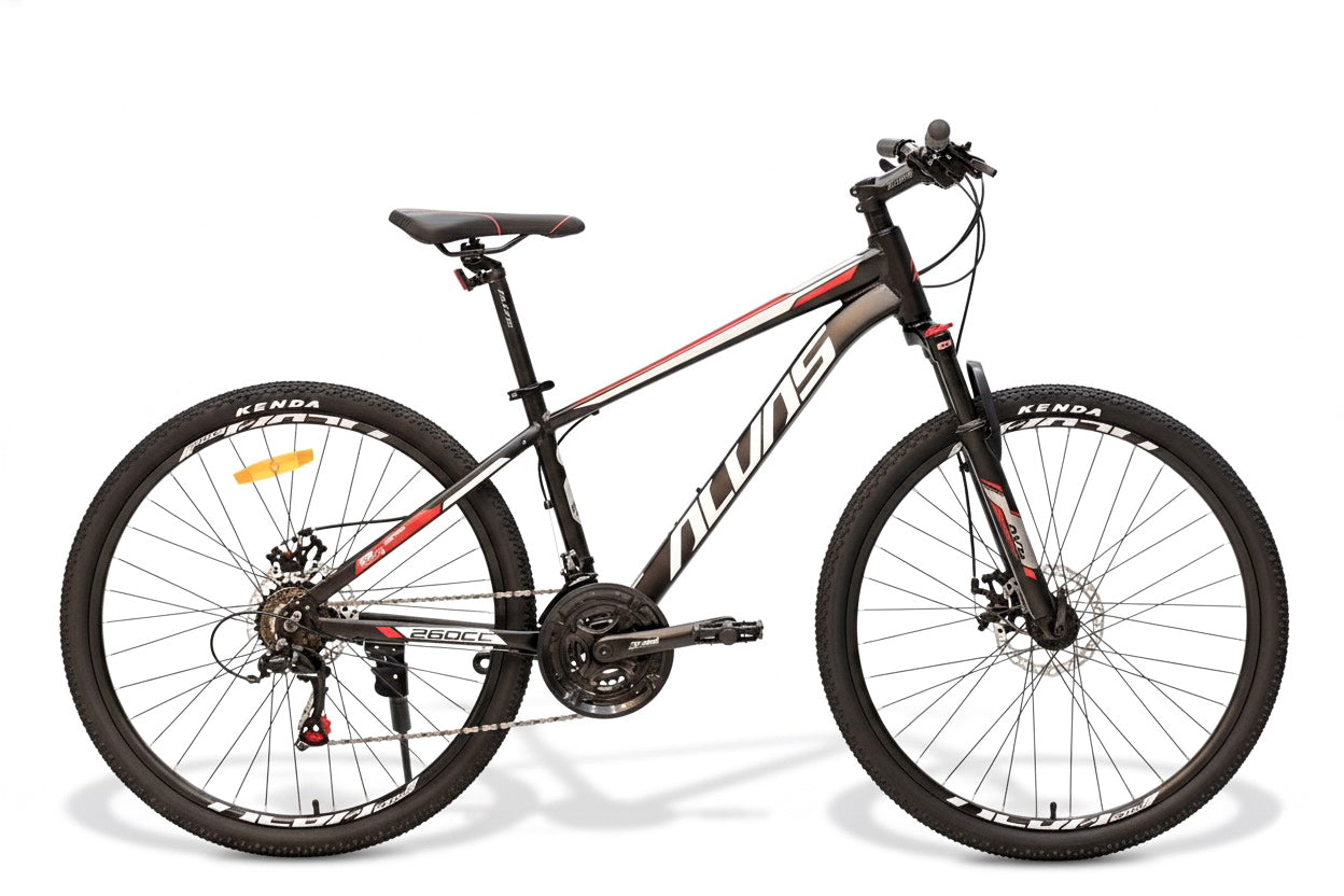 ALVAS 26” Lightweight Aluminum Mountain Bike | 21-Speed | Lockout Fork | Disc Brakes | Double Wall Rims | Kenda Tires