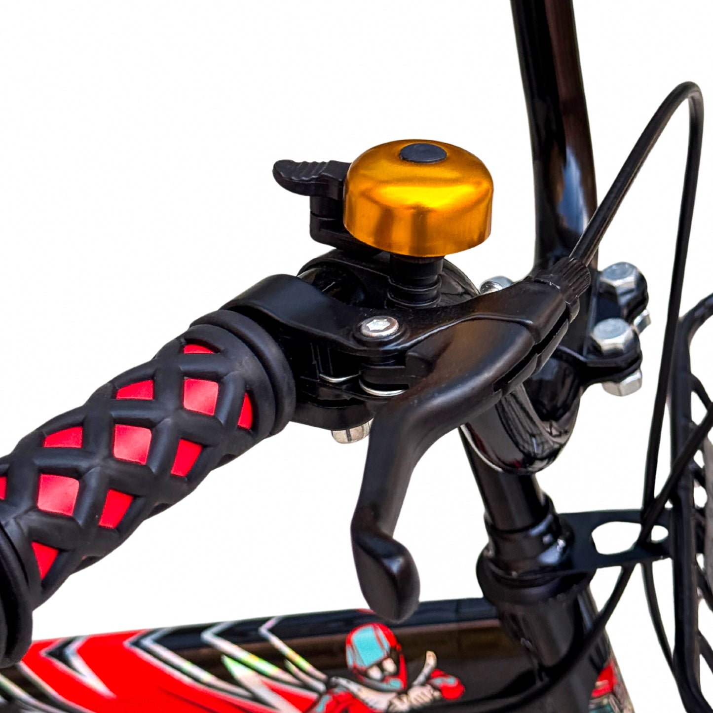 Kids 12 Inch Bicycle – Front Basket, Rear Padded Seat, Chain Guard, Light-Up Training Wheels & Adjustable Quick-Release Seat – For Ages 2–5 Years red