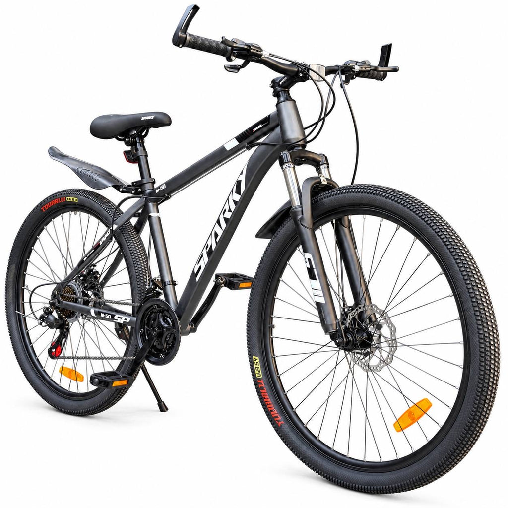 Sparky 29” Mountain Bike – 21-Speed, Front Suspension, Disc Brakes, Quick-Release Seat & Fenders