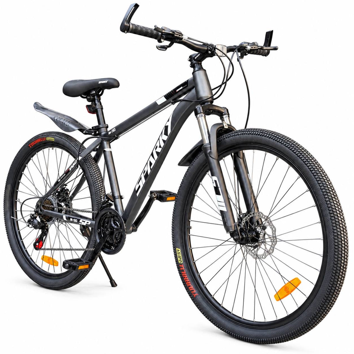 Sparky 29” Mountain Bike – 21-Speed, Front Suspension, Disc Brakes, Quick-Release Seat & Fenders