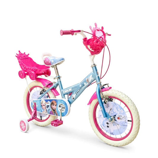 Girls’ FROZEN Bicycle, Size 16, With Training Wheels – For Ages 4 to 7 Years