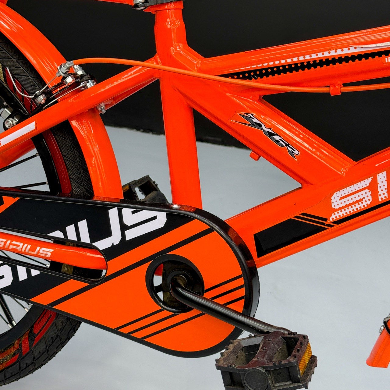 Series 20” Kids Bicycle – Heavy-Duty Frame with Front Basket & Backrest Seat – Safe & Stable Ride Orange