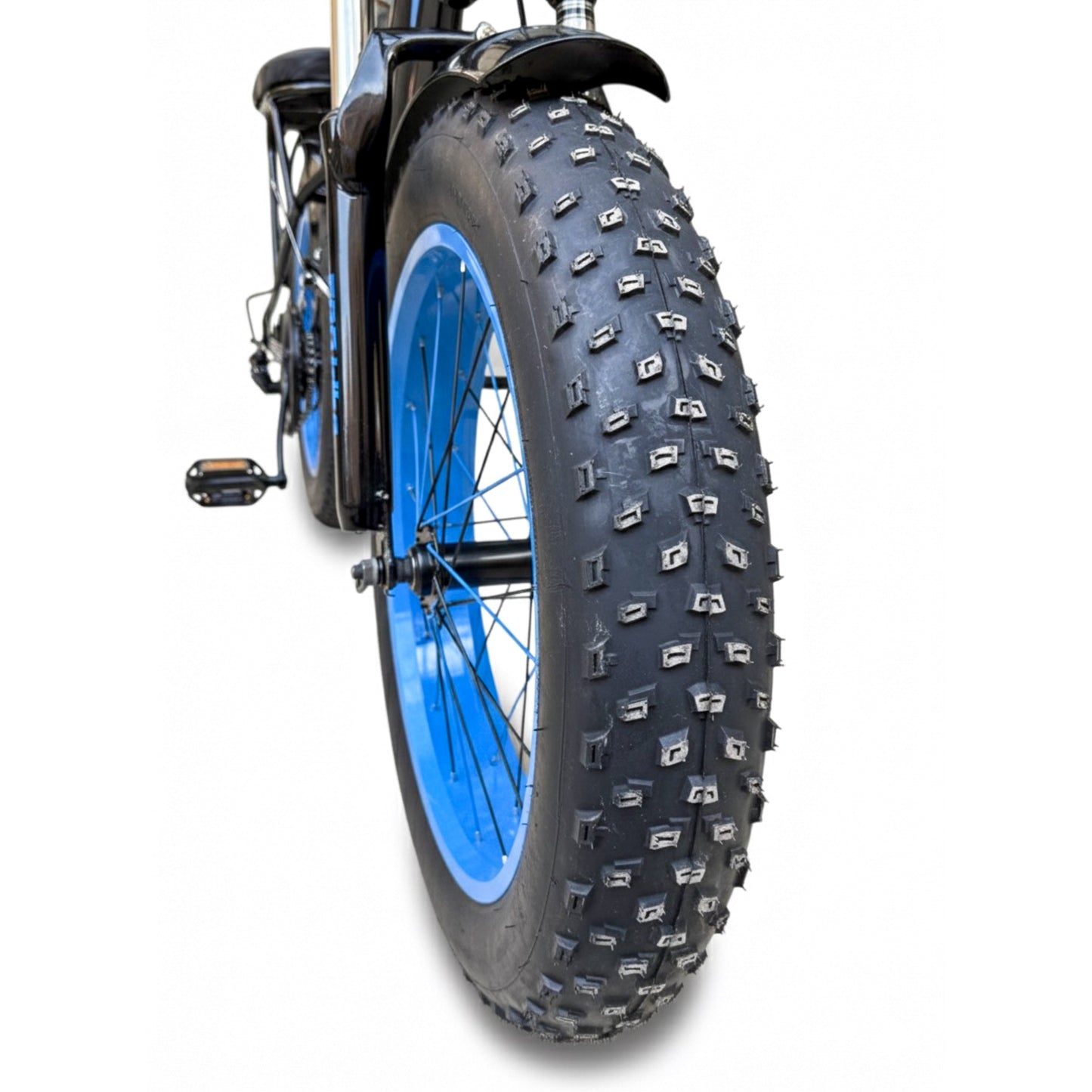 20” Fat Bike for Kids & Teens | 21 Speed, Front Suspension, Disc Brakes, Basket & Rear Seat