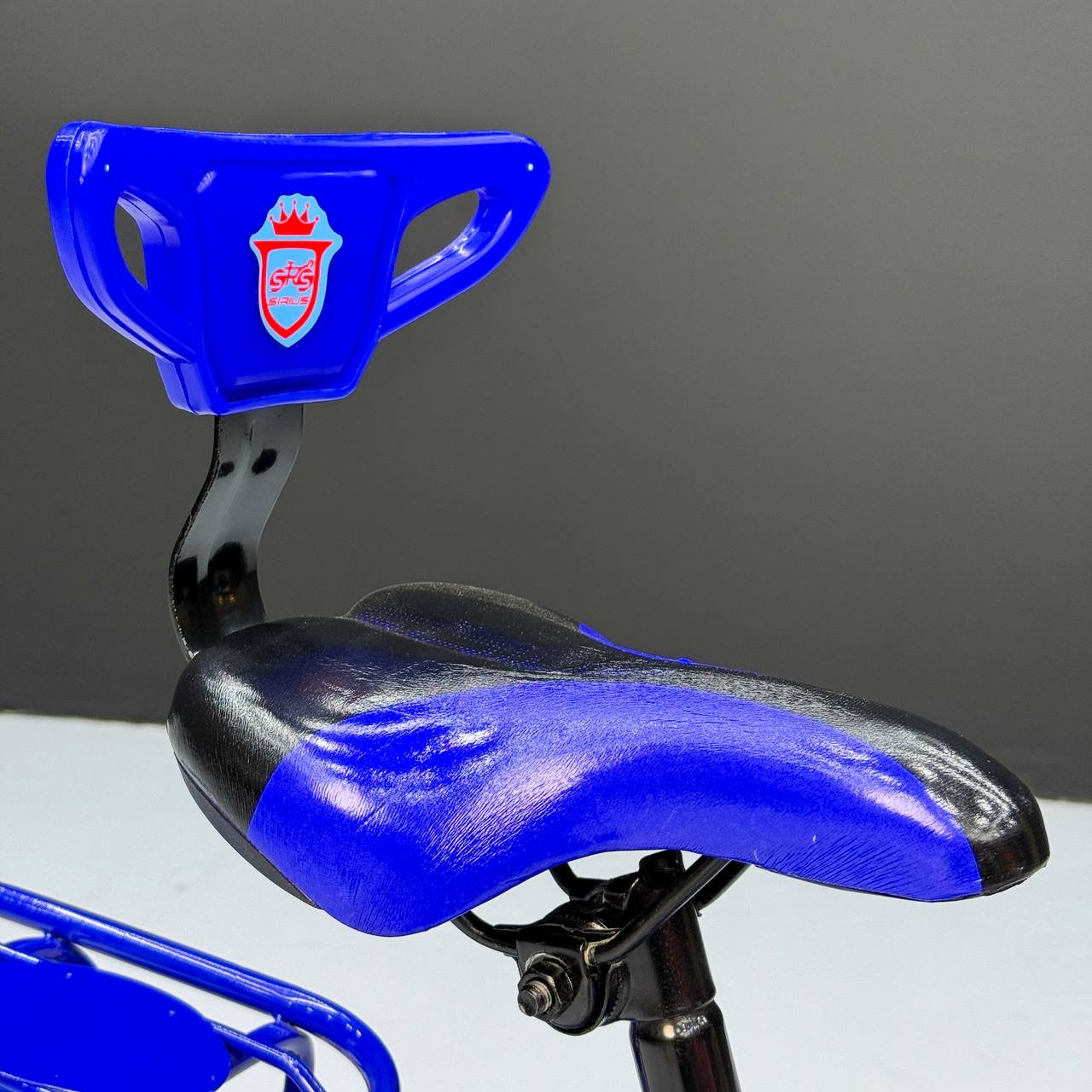 Series 16” Kids Bicycle – Heavy-Duty Frame with Front Basket & Backrest Seat – Safe & Stable Ride Blue