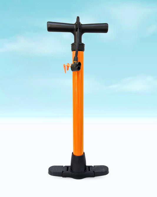 Bicycle Air Pump with Large Cylinder – Orange