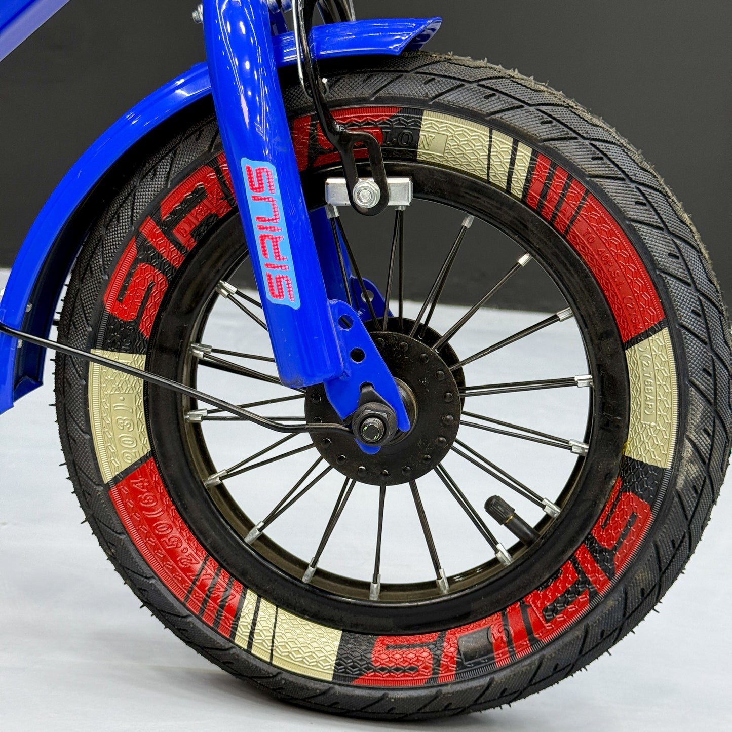 Series 12” Kids Bicycle – Heavy-Duty Frame with Front Basket & Backrest Seat – Safe & Stable Ride blue