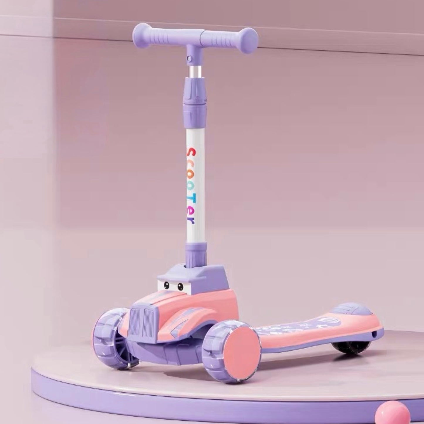 سكوتر باستيال سياره للاعمار 1 - 8 سنوات بينك