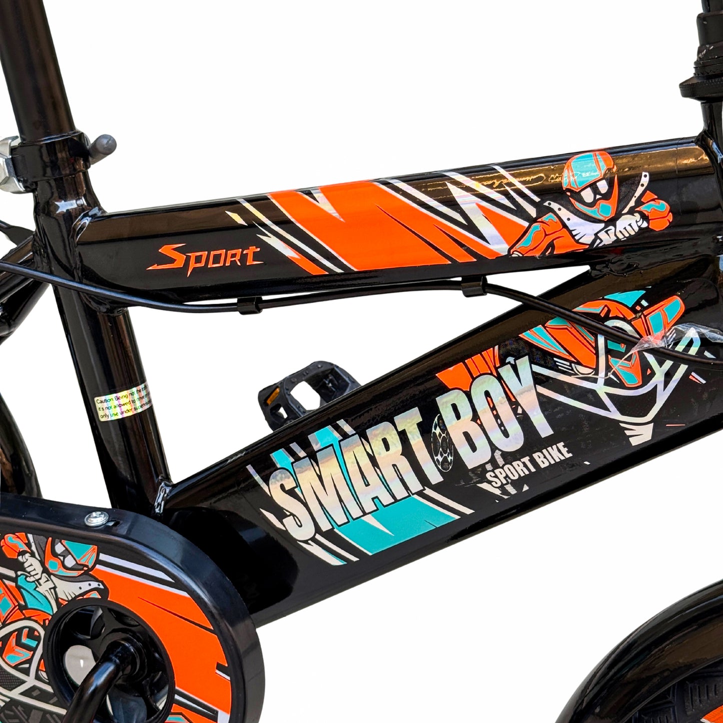 Kids 12 Inch Bicycle – Front Basket, Rear Padded Seat, Chain Guard, Light-Up Training Wheels & Adjustable Quick-Release Seat – For Ages 2–5 Years orange