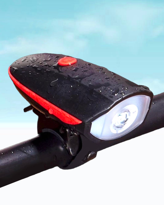 Flashlight + siren High quality water resistant red