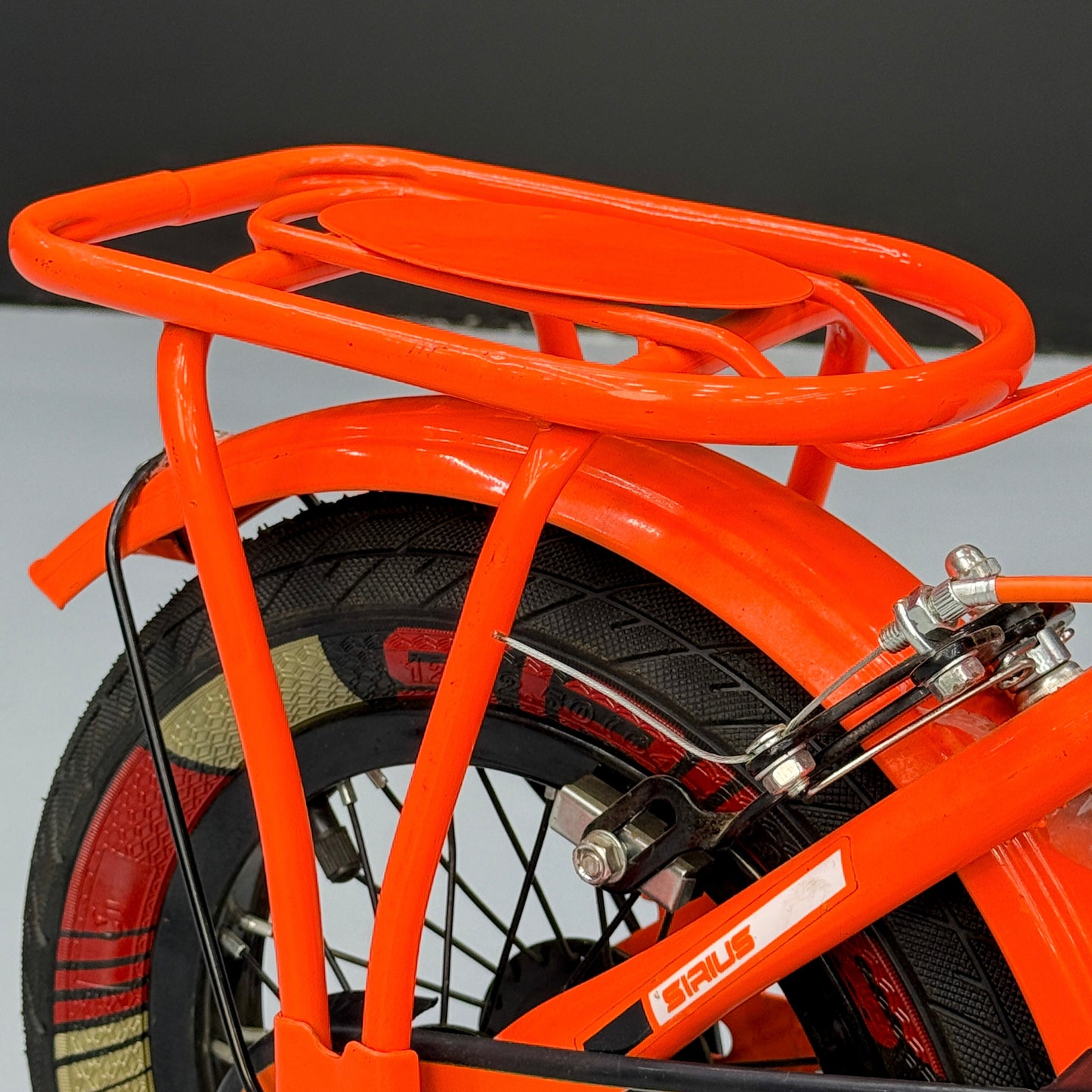 Series 12” Kids Bicycle – Heavy-Duty Frame with Front Basket & Backrest Seat – Safe & Stable Ride orange