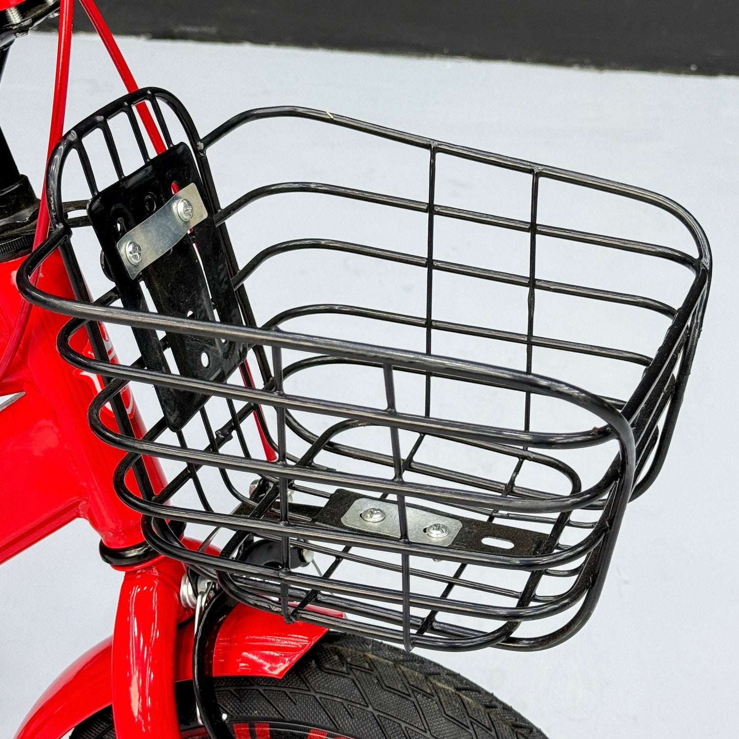 Series Kids Bicycle – Heavy-Duty Frame with Front Basket & Backrest Seat – Safe & Stable Ride Red