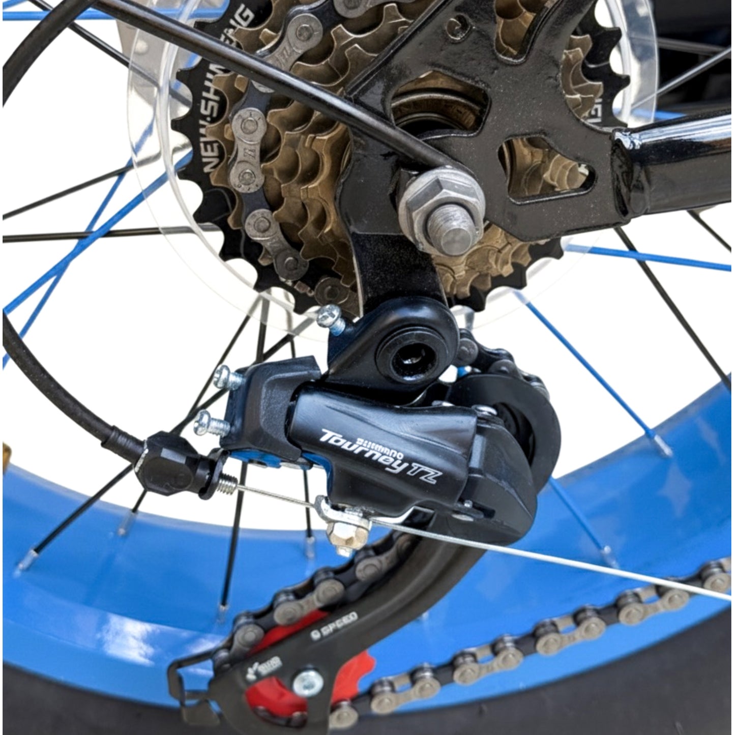 20” Fat Bike for Kids & Teens | 21 Speed, Front Suspension, Disc Brakes, Basket & Rear Seat