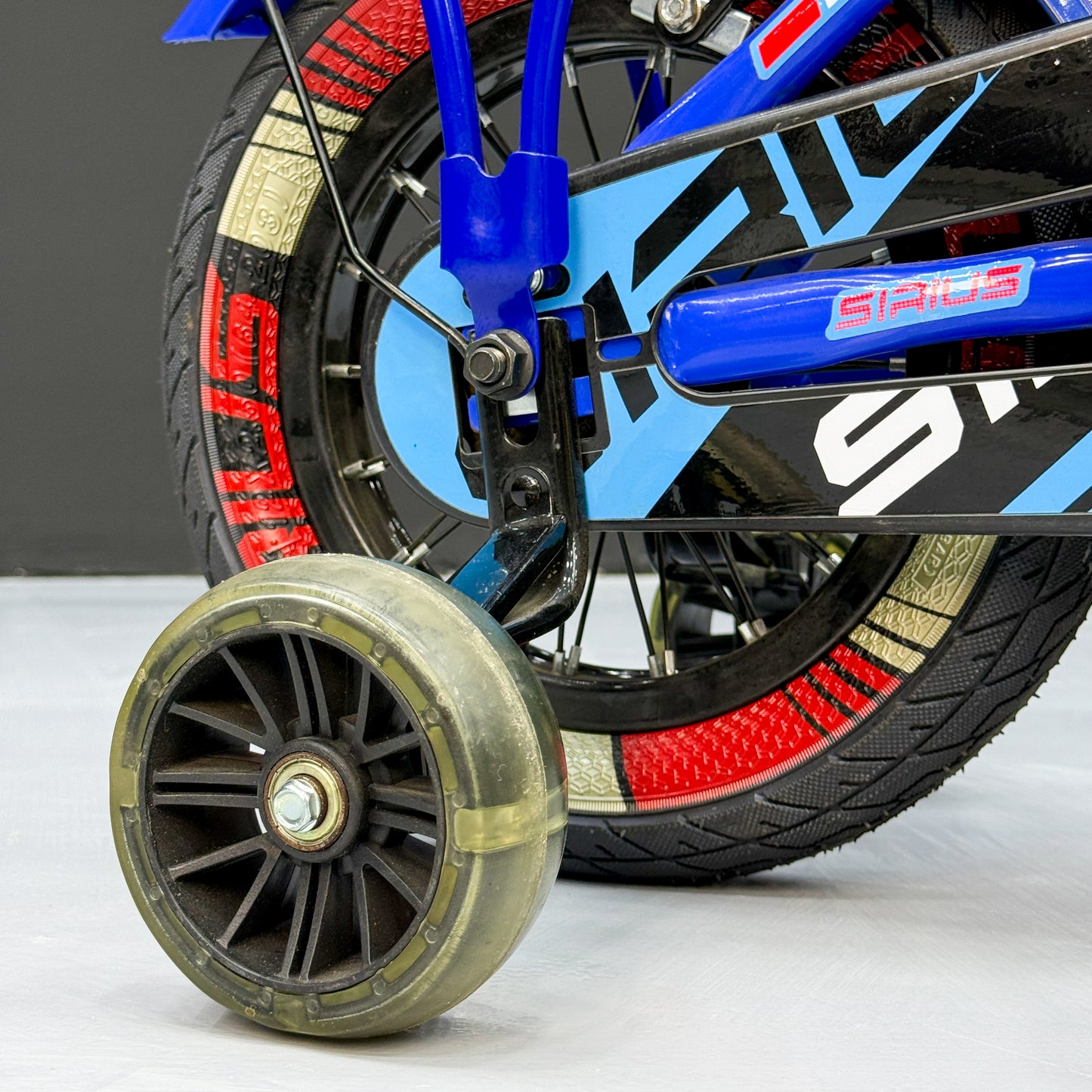 Series 12” Kids Bicycle – Heavy-Duty Frame with Front Basket & Backrest Seat – Safe & Stable Ride blue