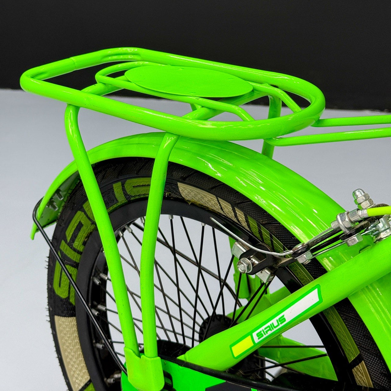 Series 16” Kids Bicycle – Heavy-Duty Frame with Front Basket & Backrest Seat – Safe & Stable Ride Green