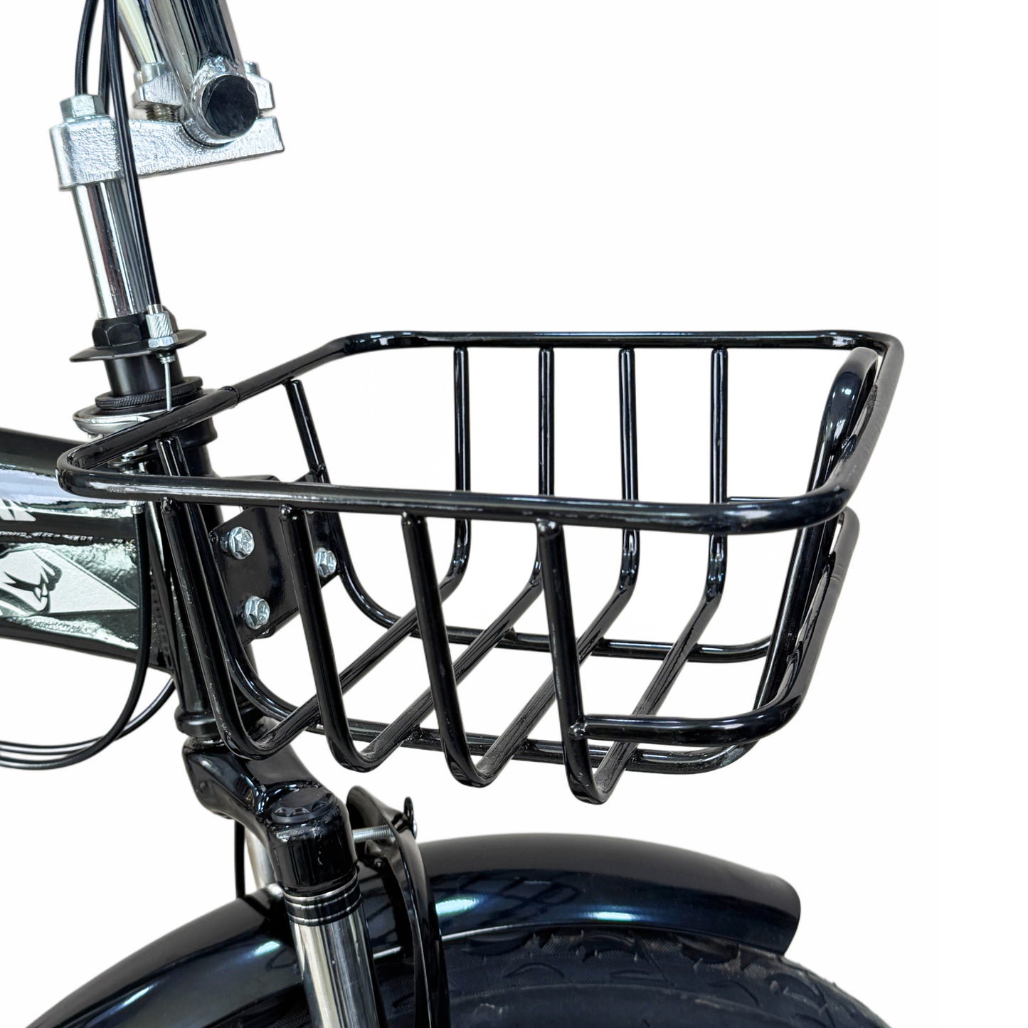 BMX 24 Inch Mountain Bike – Heavy-Duty Steel Frame with Front Basket, Rear Padded Seat, Dual Fenders & 360° BMX Handlebar – Suitable for Riders Height 140–175 cm – Durable Daily Use Bicycle