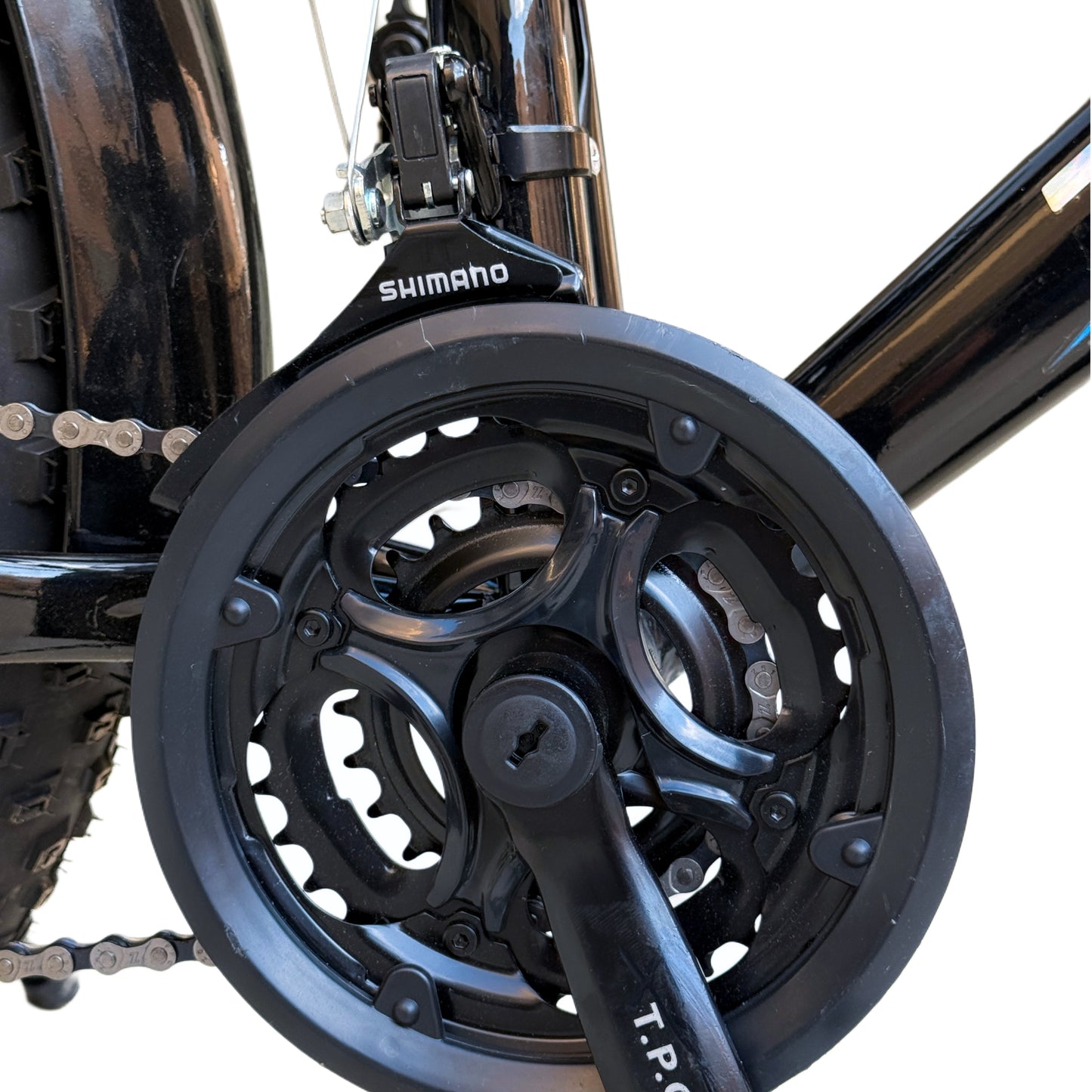 20” Fat Bike for Kids & Teens | 21 Speed, Front Suspension, Disc Brakes, Basket & Rear Seat