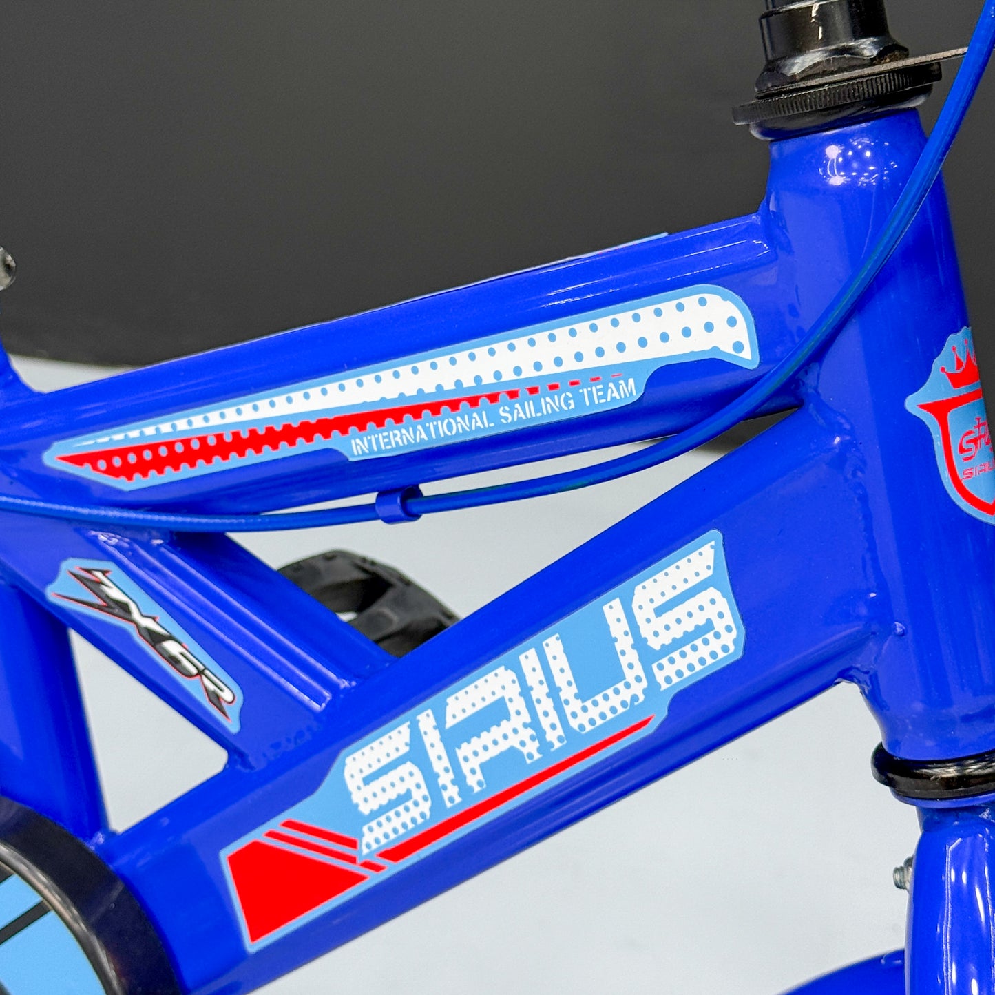 Series 12” Kids Bicycle – Heavy-Duty Frame with Front Basket & Backrest Seat – Safe & Stable Ride blue