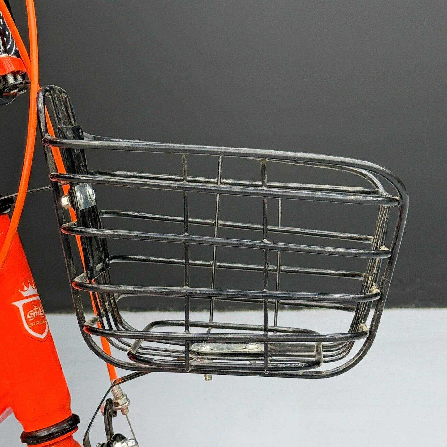 Series 12” Kids Bicycle – Heavy-Duty Frame with Front Basket & Backrest Seat – Safe & Stable Ride orange