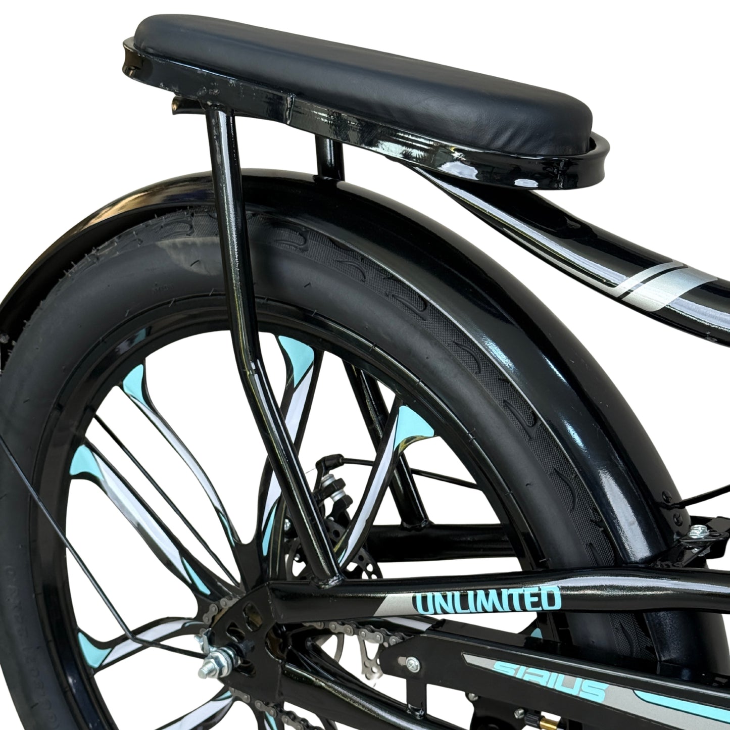 BMX 24 Inch Mountain Bike – Heavy-Duty Steel Frame with Front Basket, Rear Padded Seat, Dual Fenders & 360° BMX Handlebar – Suitable for Riders Height 140–175 cm – Durable Daily Use Bicycle