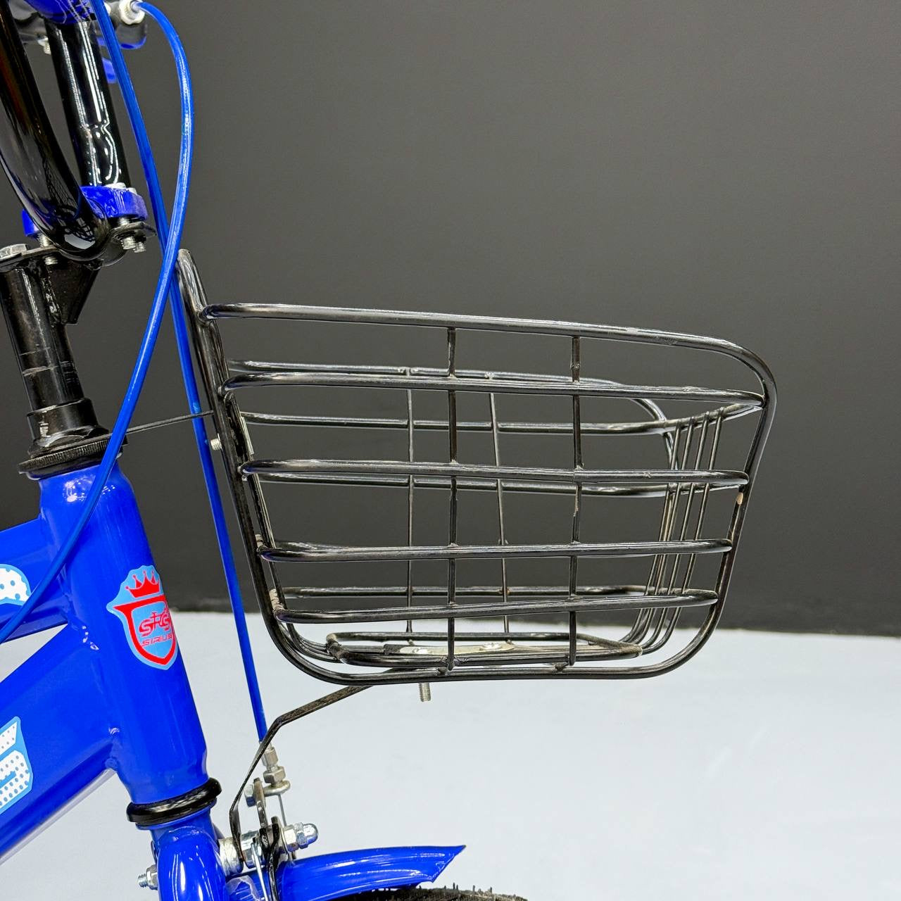 Series 16” Kids Bicycle – Heavy-Duty Frame with Front Basket & Backrest Seat – Safe & Stable Ride Blue