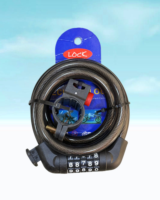 High-quality 5-digit password lock for bicycle and lock holder