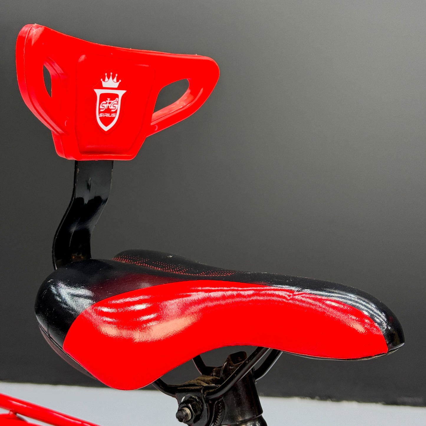 Series 16” Kids Bicycle – Heavy-Duty Frame with Front Basket & Backrest Seat – Safe & Stable Ride Red